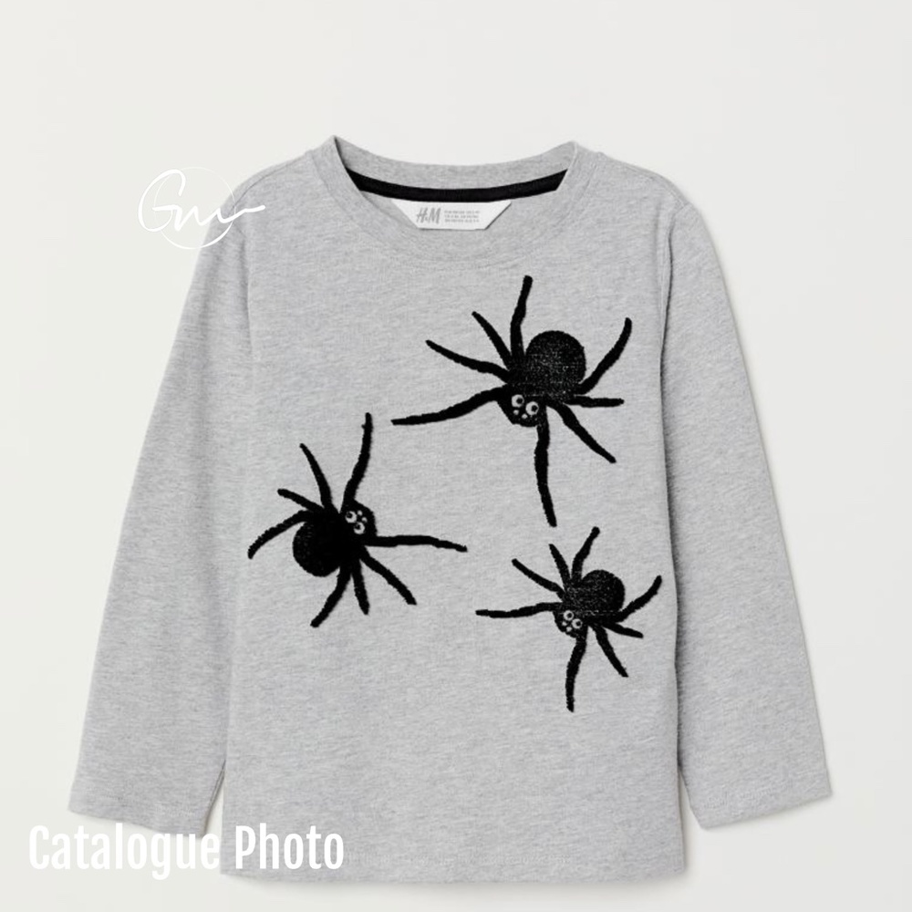 H&M Kids Halloween Bundle - 2 Sweatshirts & 1 Long sleeve t shirts, Size 2-4